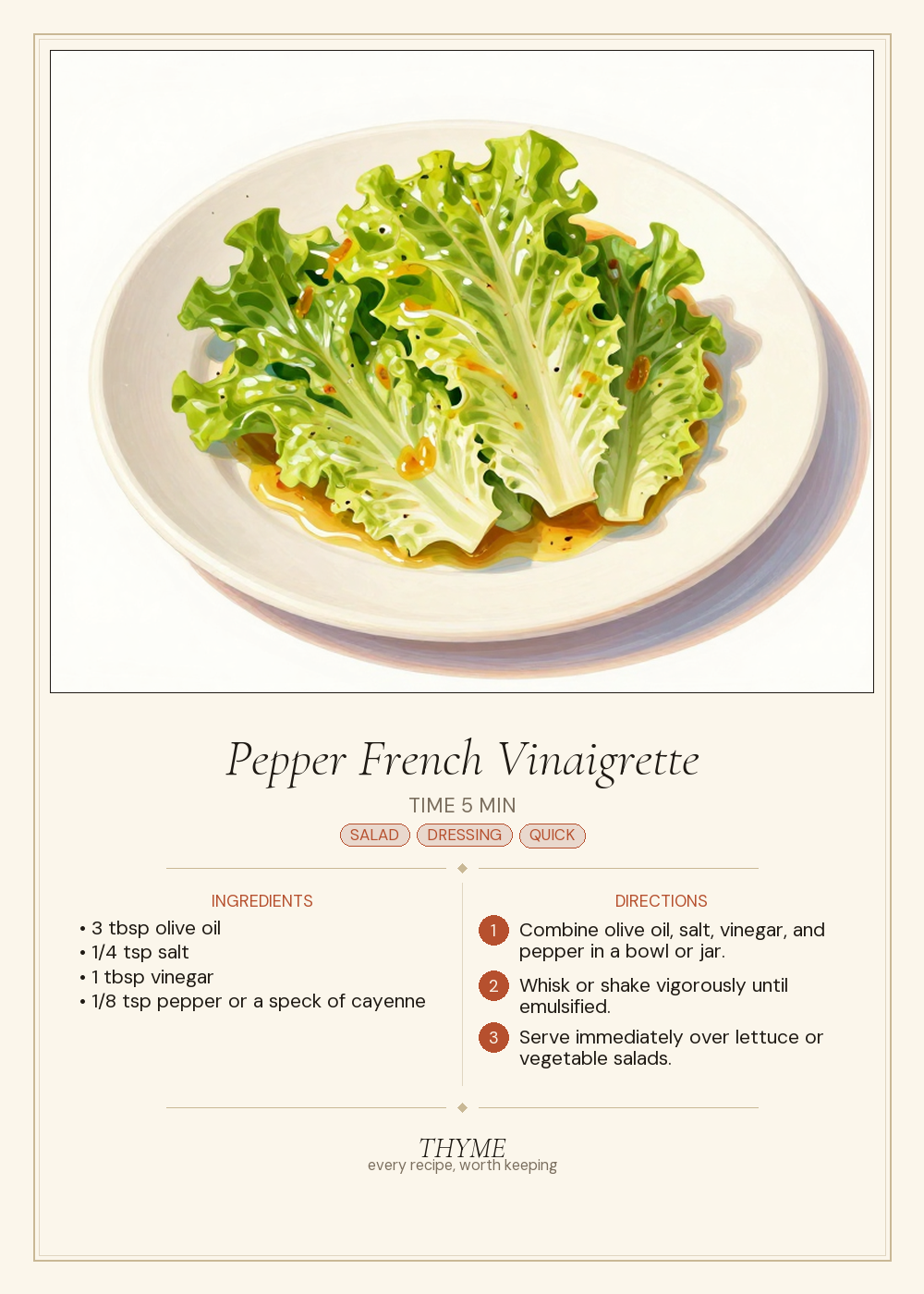 Pepper French Vinaigrette