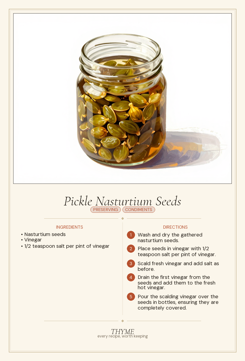 Pickle Nasturtium Seeds