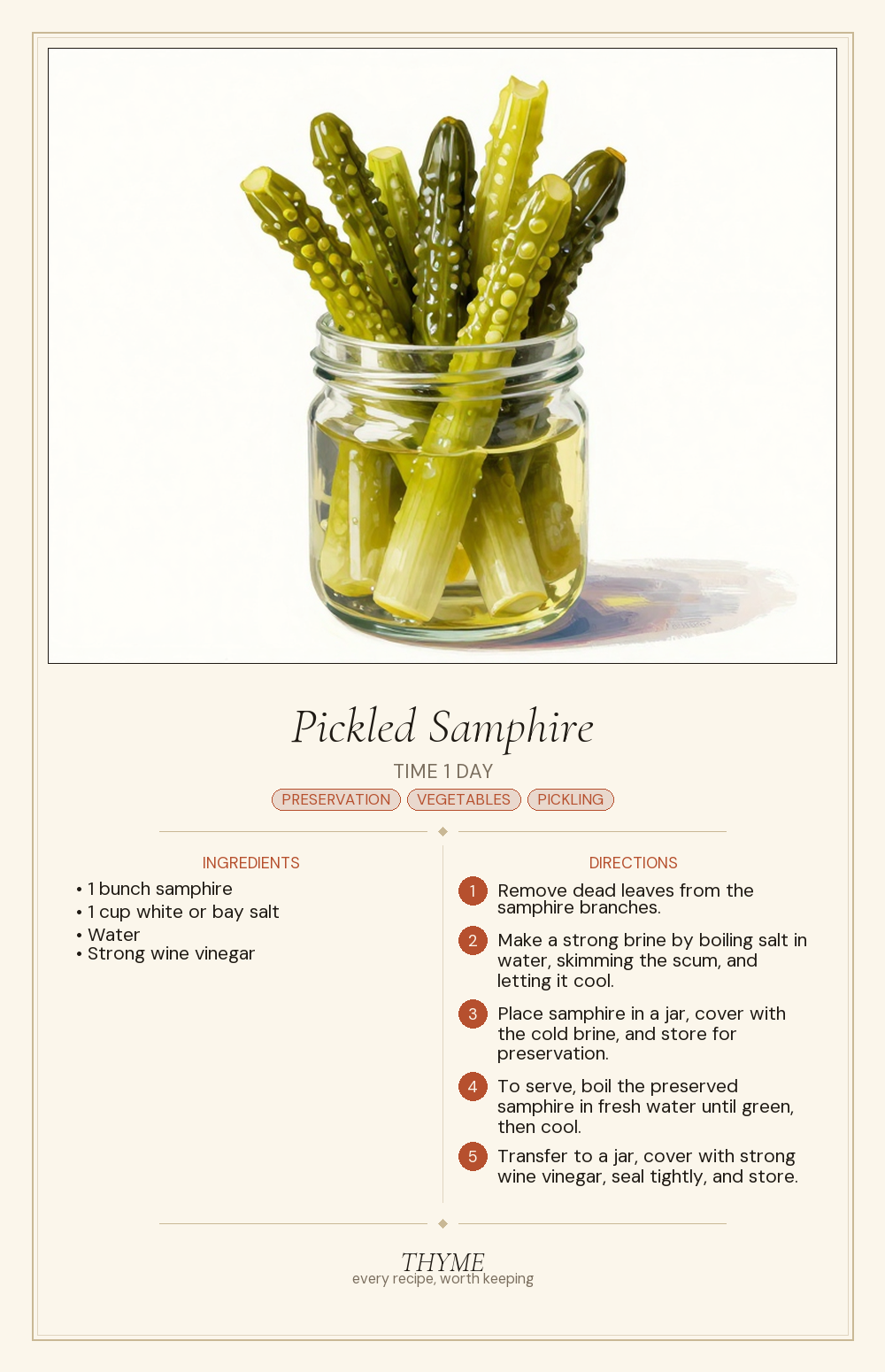 Pickled Samphire