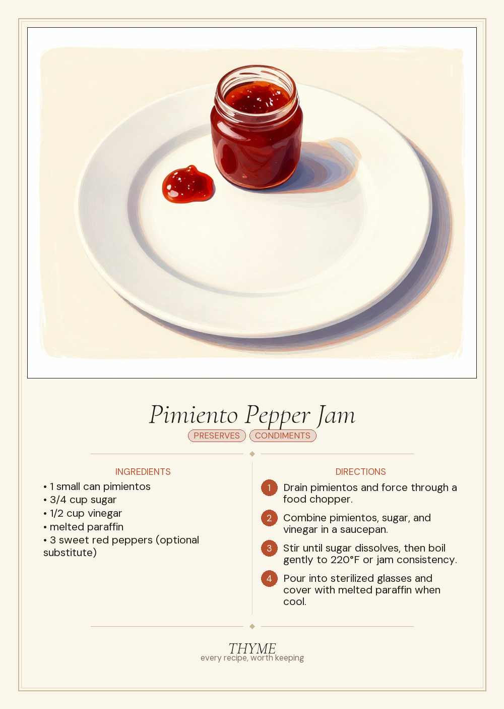 Pimiento Pepper Jam