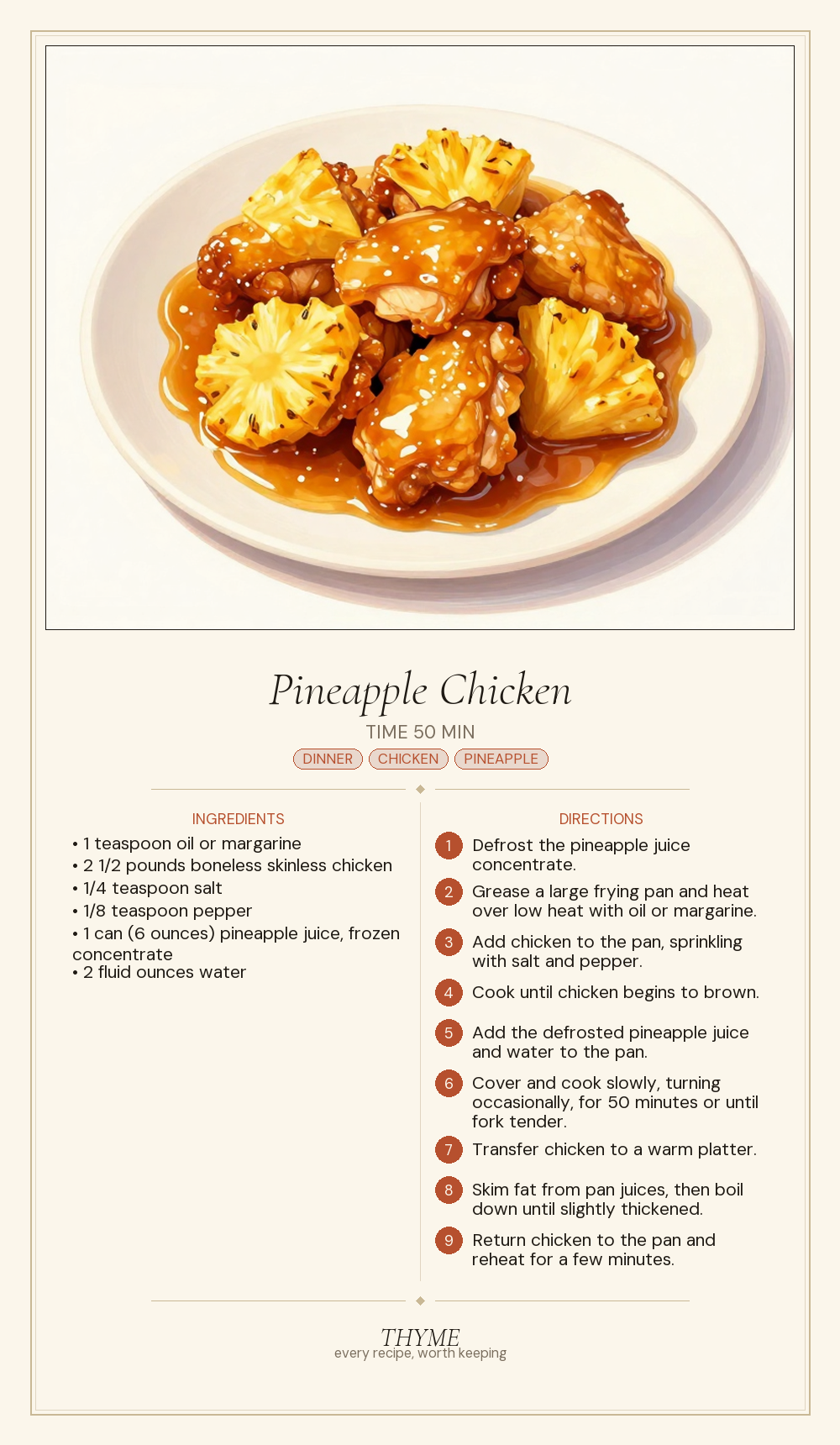 Pineapple Chicken