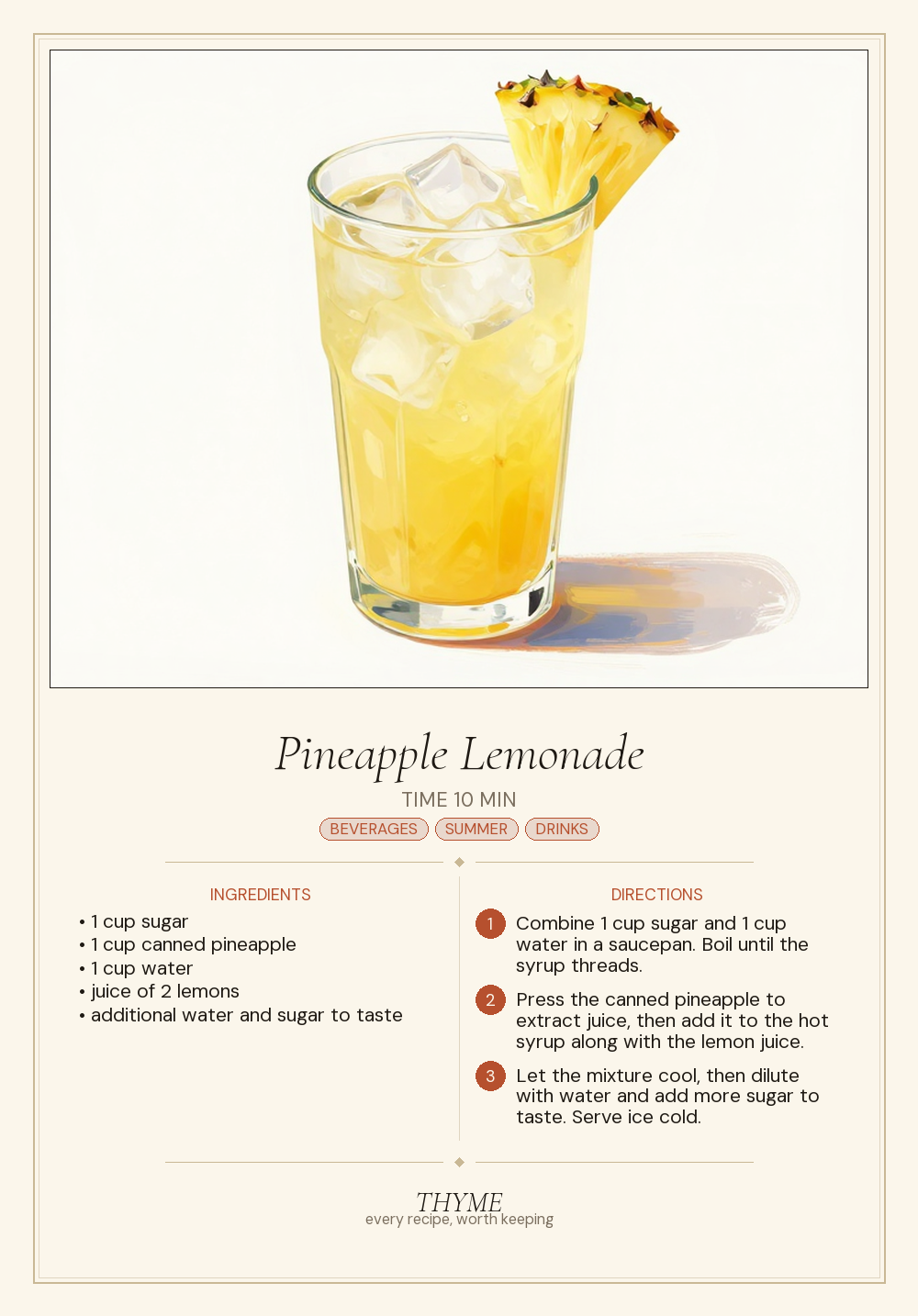 Pineapple Lemonade