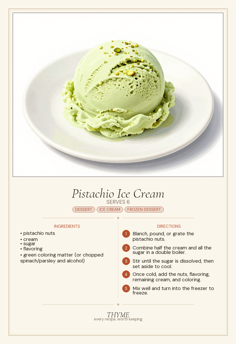 Pistachio Ice Cream