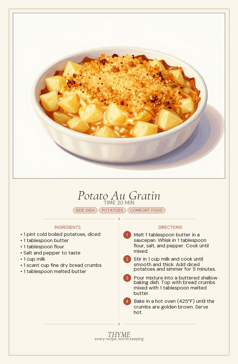 Potato Au Gratin