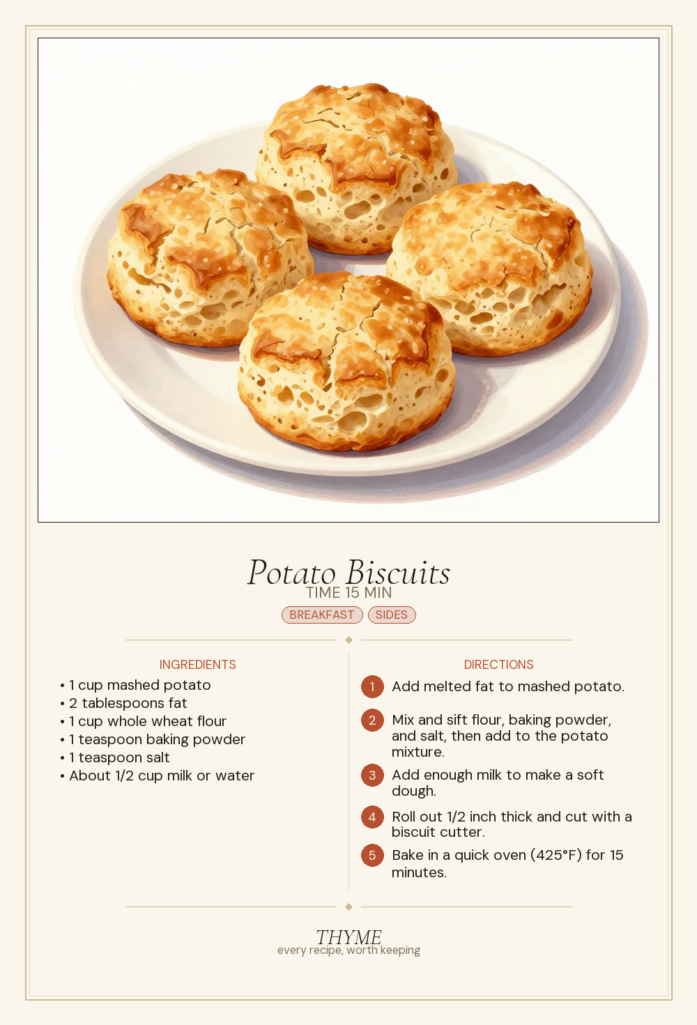 Potato Biscuits