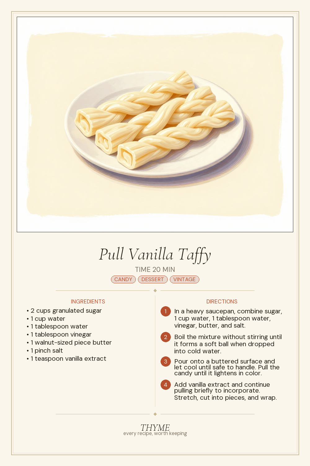 Pull Vanilla Taffy