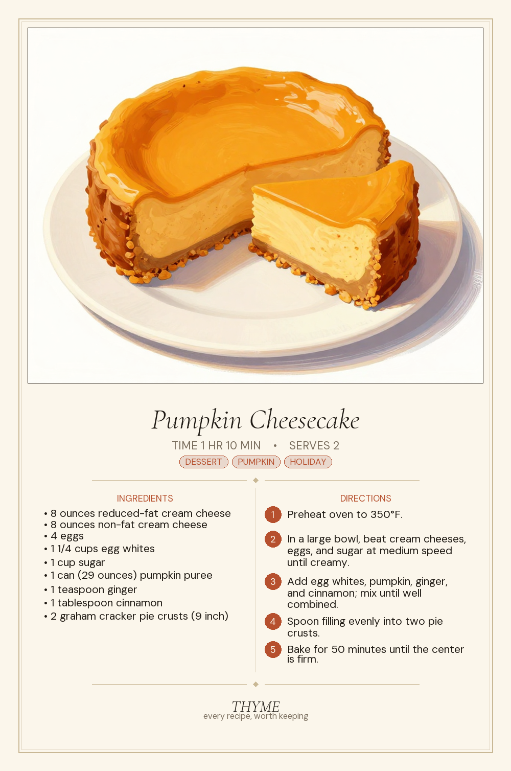 Pumpkin Cheesecake