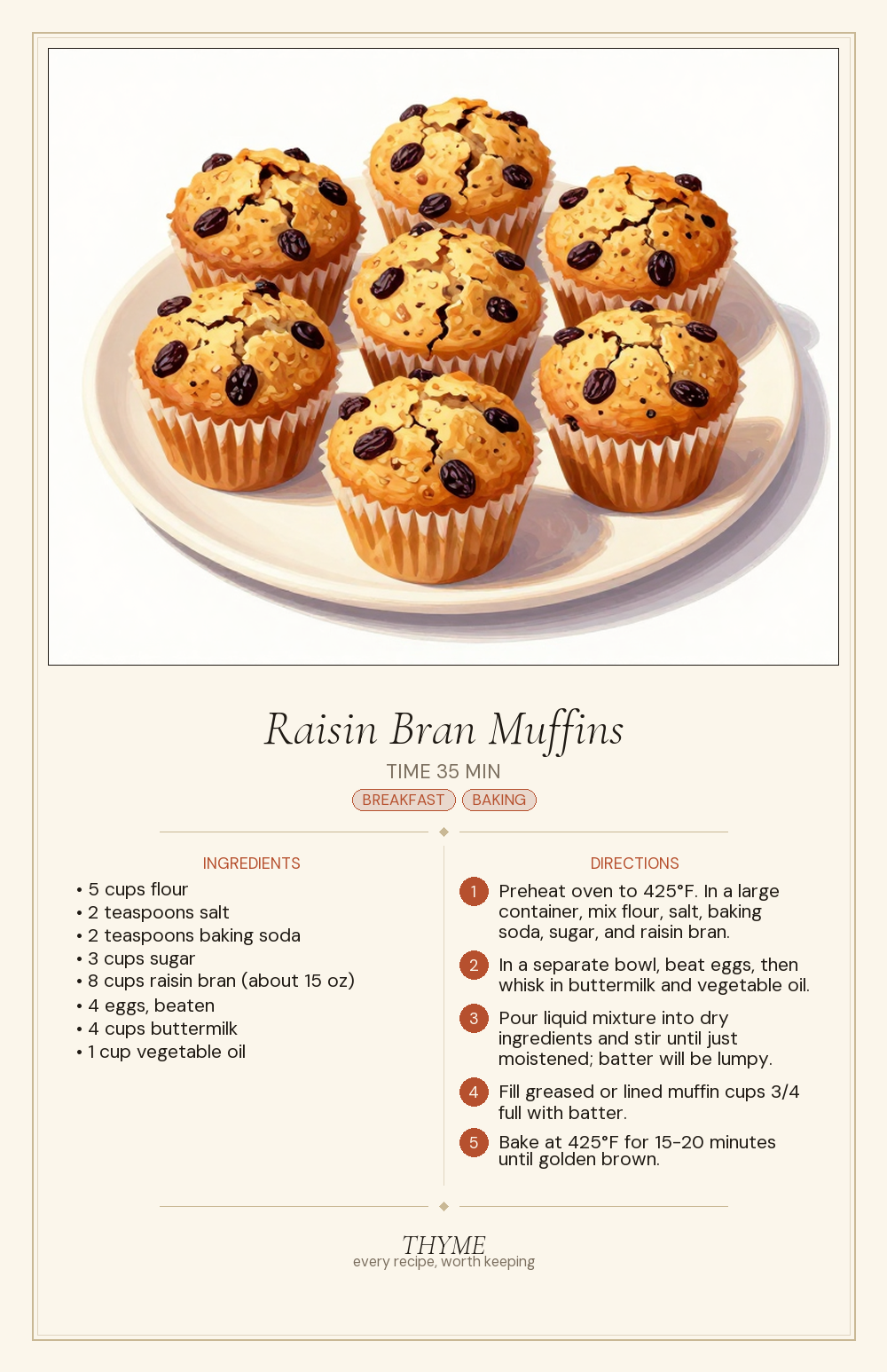 Raisin Bran Muffins