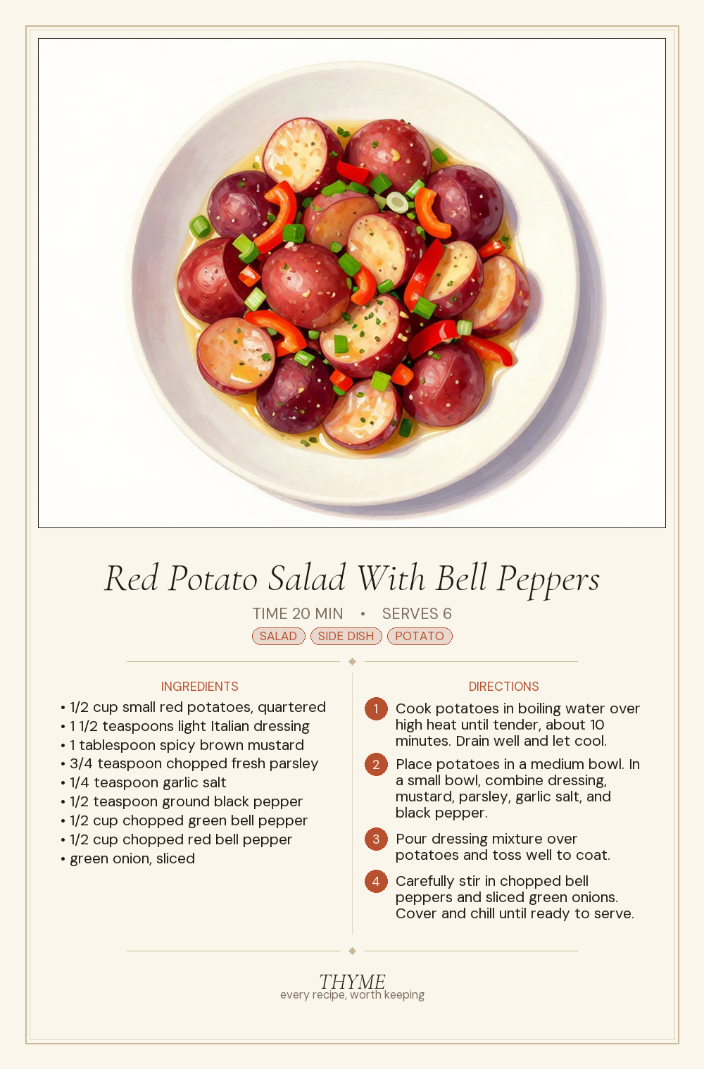 Red Potato Salad With Bell Peppers