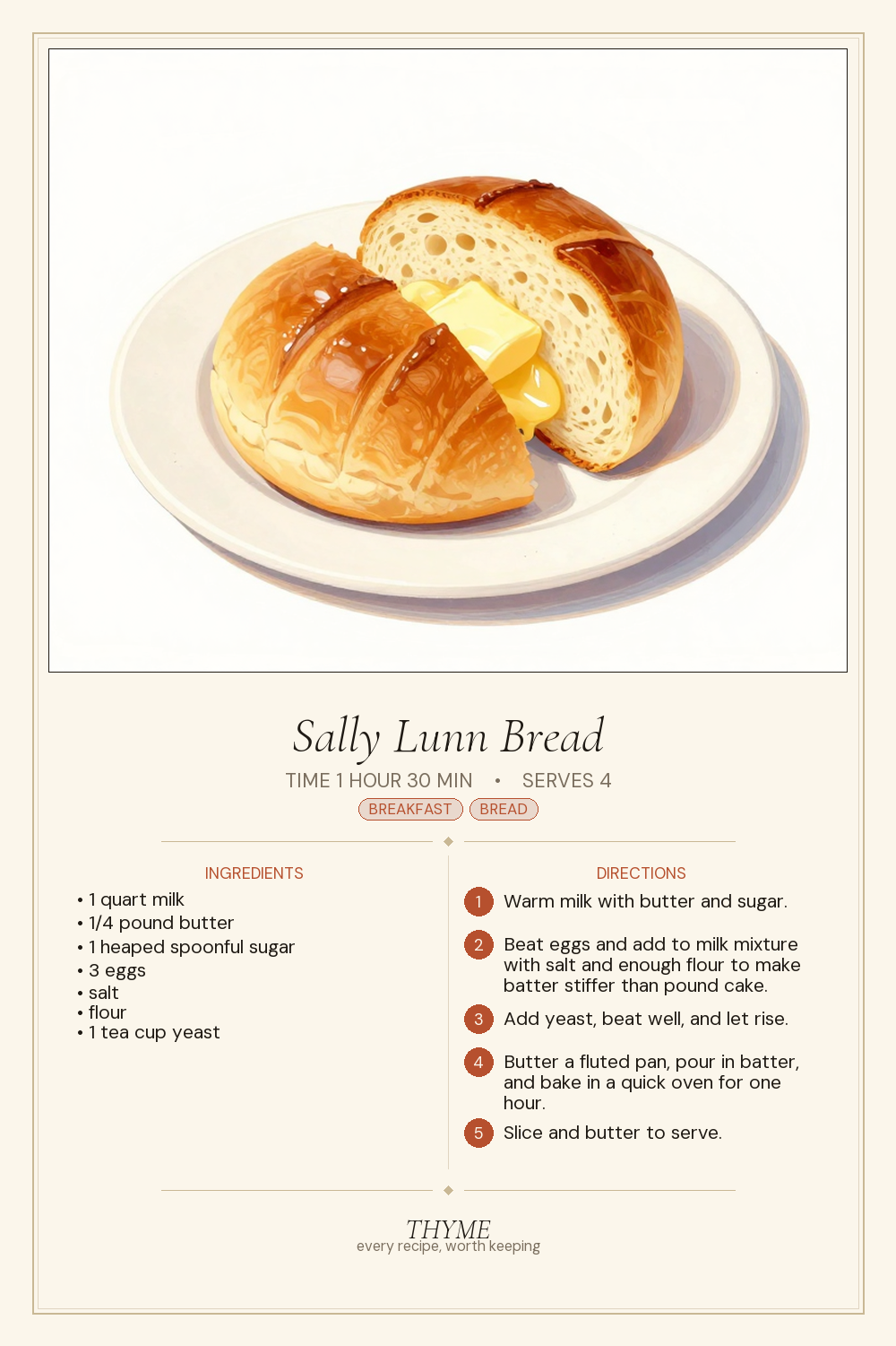Sally Lunn Bread