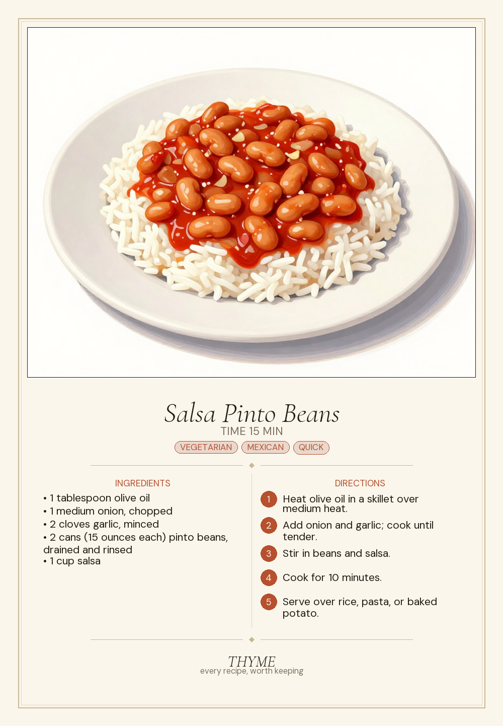 Salsa Pinto Beans