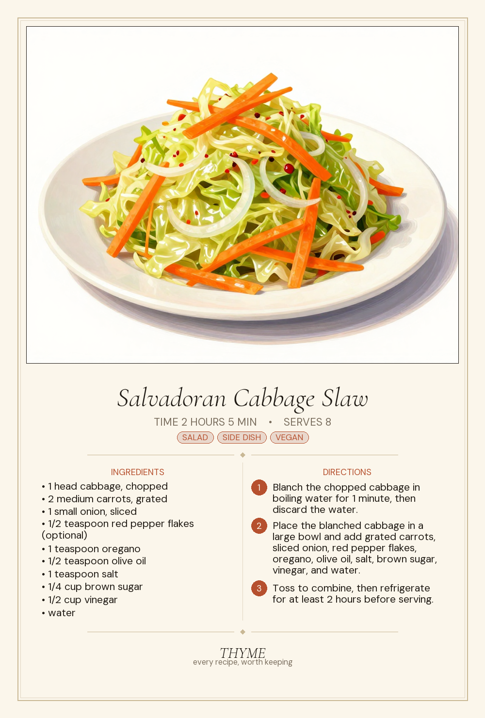 Salvadoran Cabbage Slaw