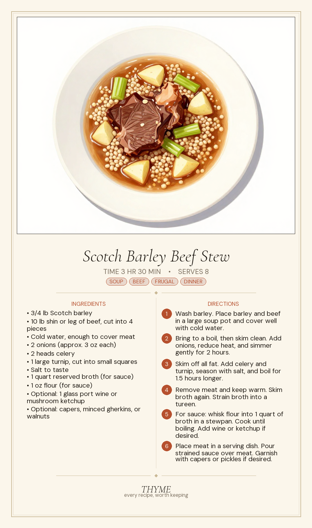 Scotch Barley Beef Stew