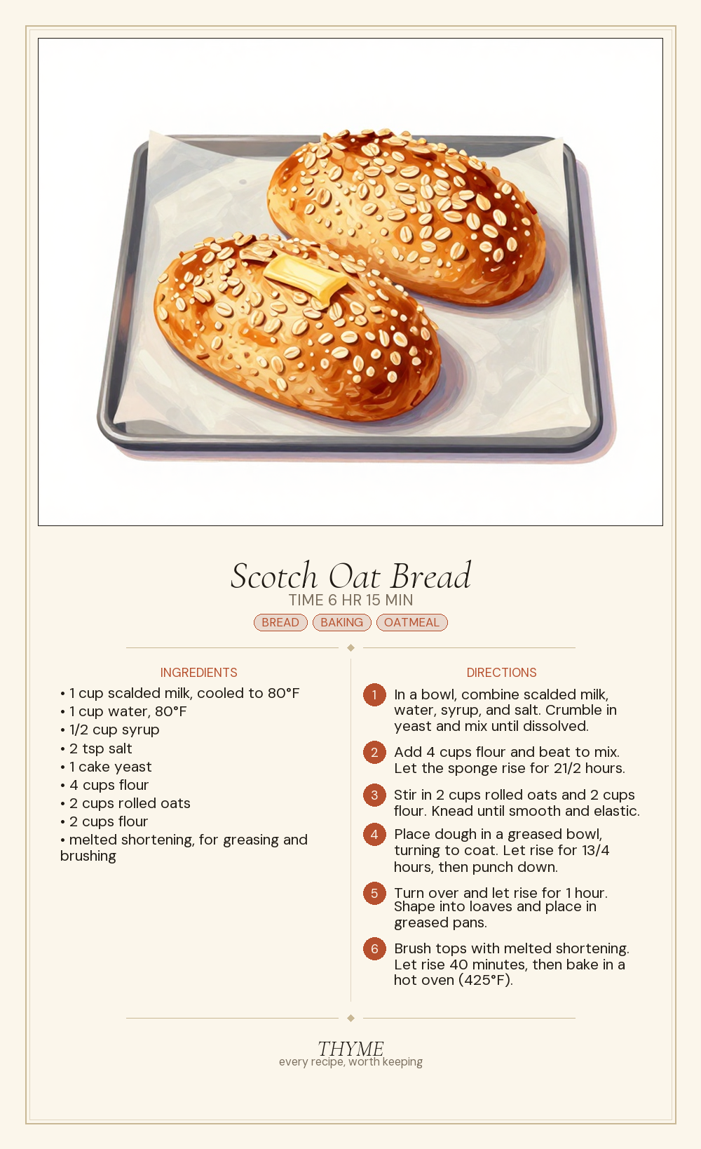Scotch Oat Bread