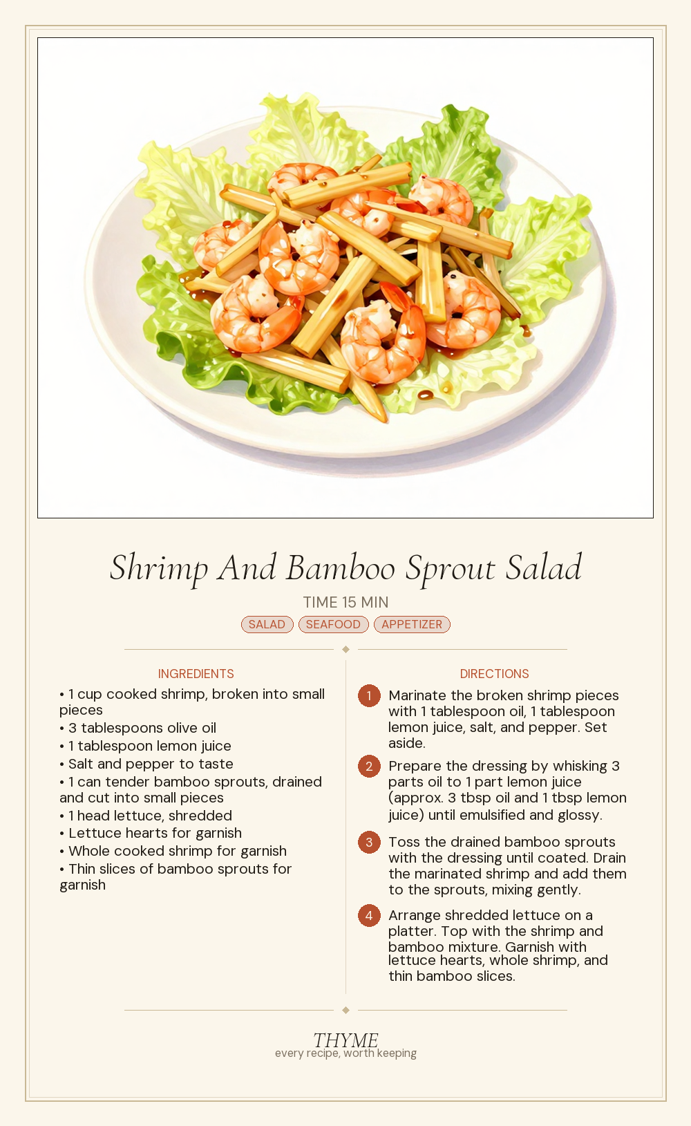 Shrimp And Bamboo Sprout Salad
