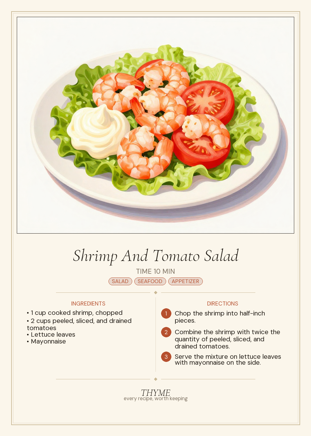 Shrimp And Tomato Salad