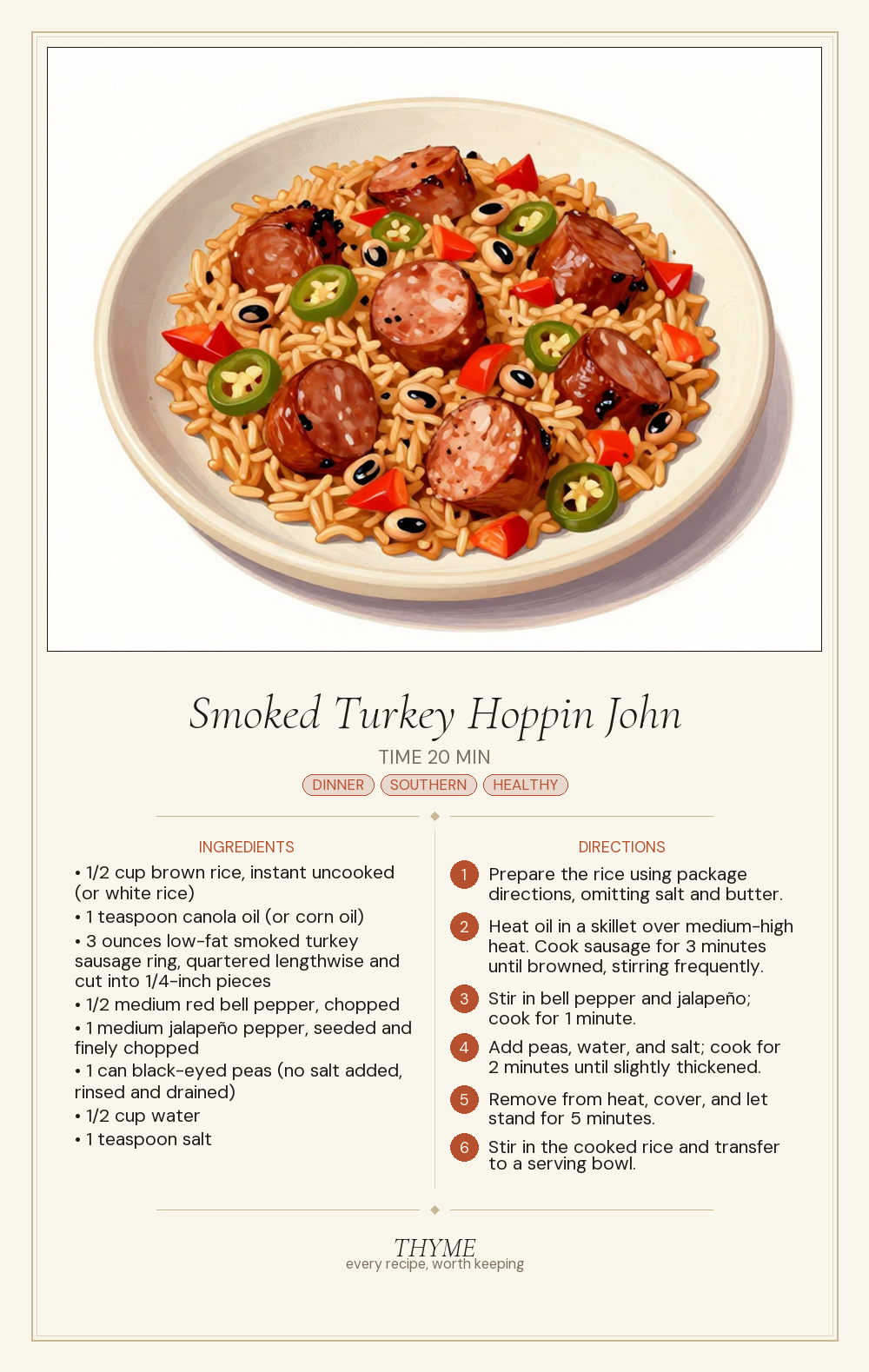 Smoked Turkey Hoppin John
