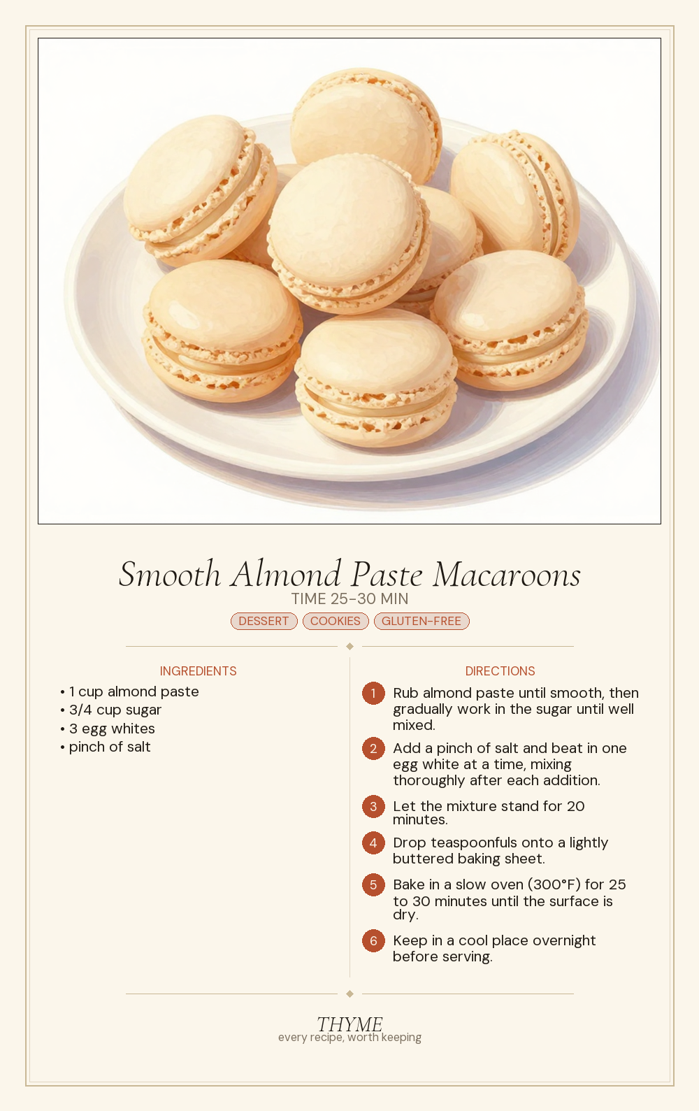 Smooth Almond Paste Macaroons