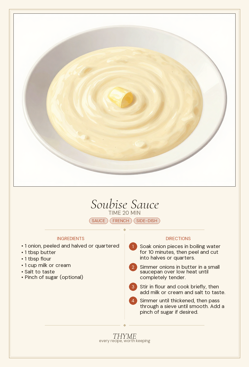 Soubise Sauce