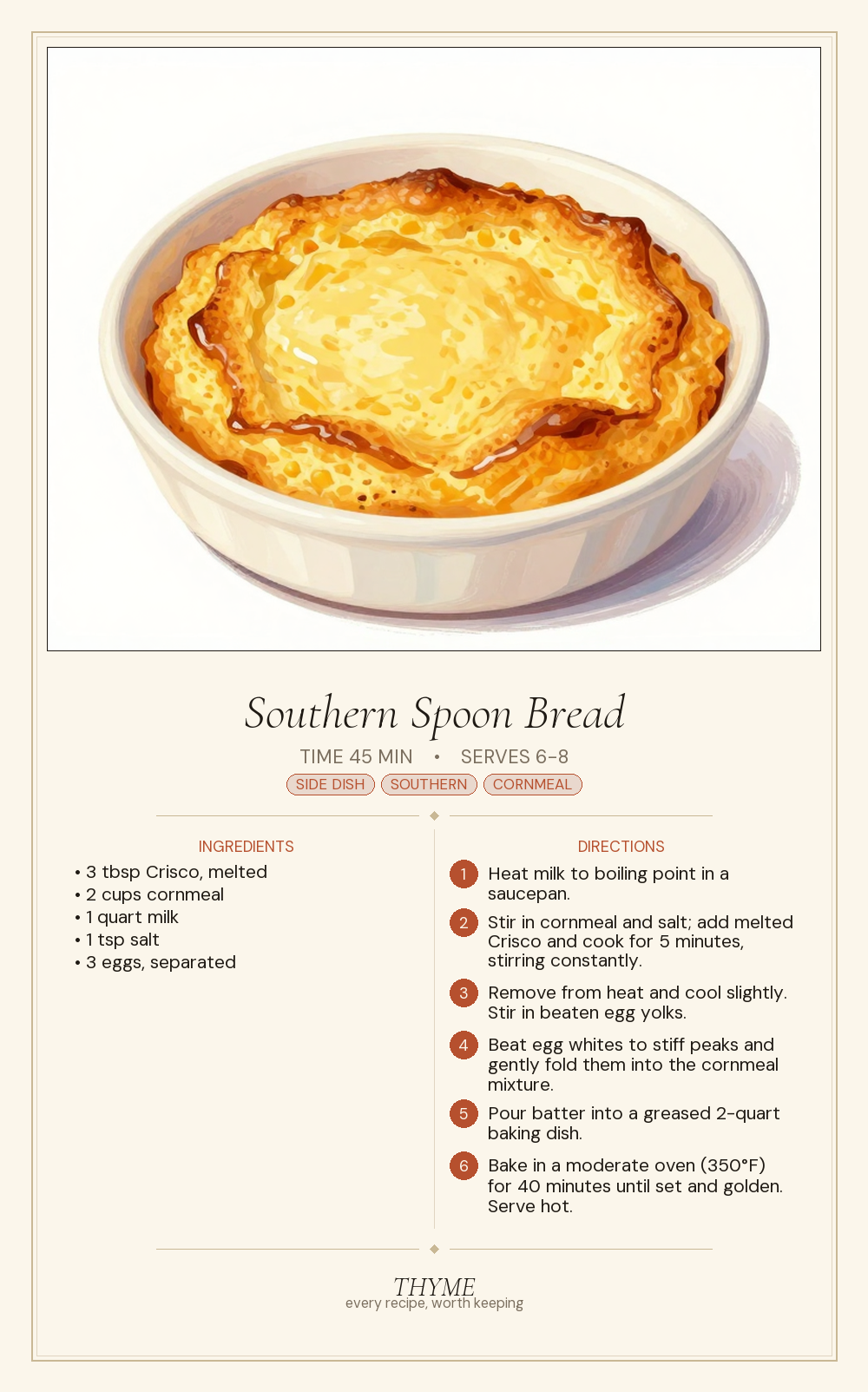Southern Spoon Bread