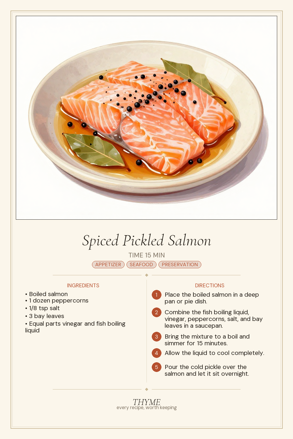 Spiced Pickled Salmon
