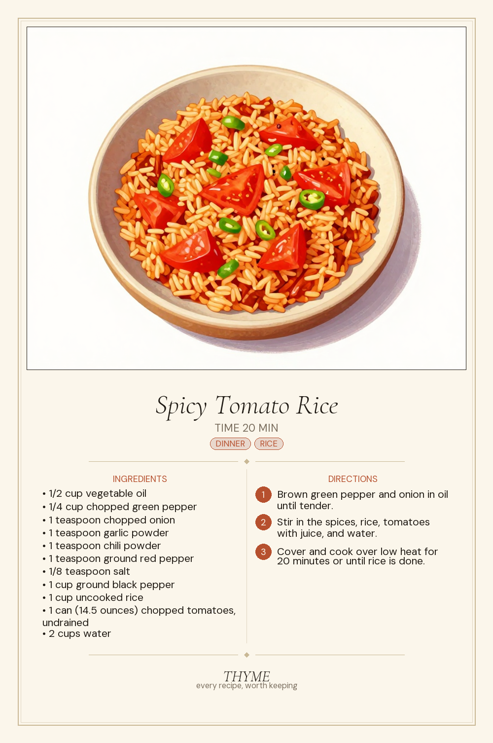 Spicy Tomato Rice