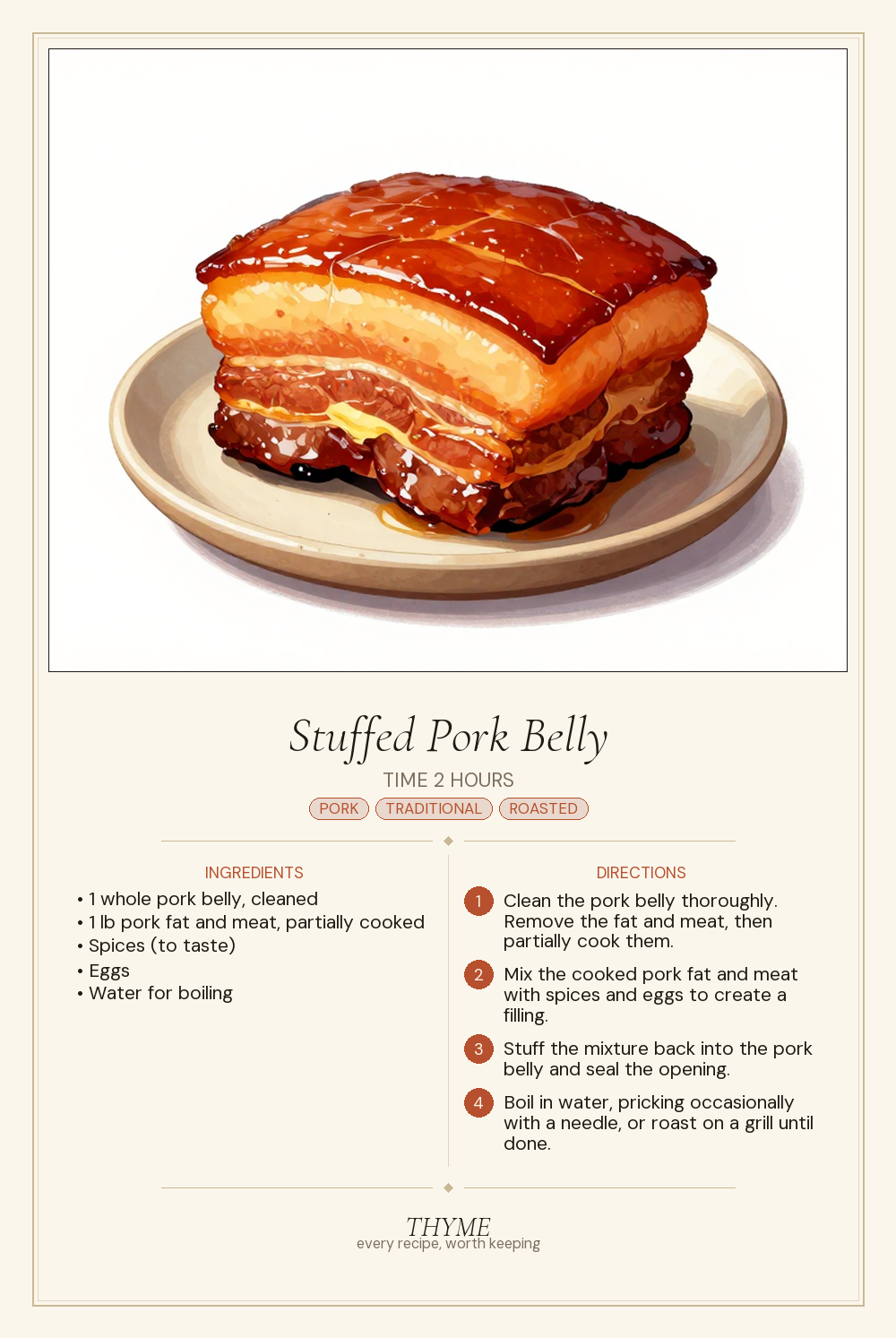 Stuffed Pork Belly
