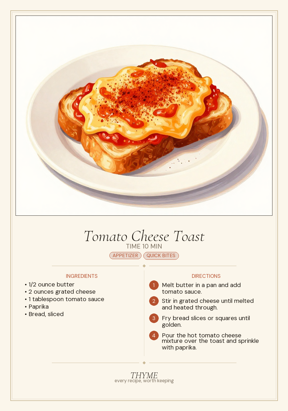 Tomato Cheese Toast