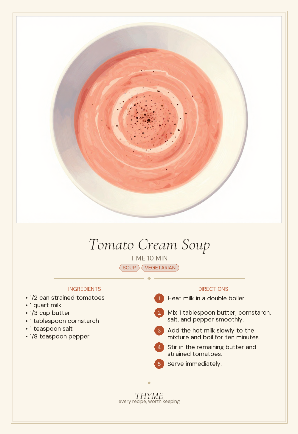 Tomato Cream Soup
