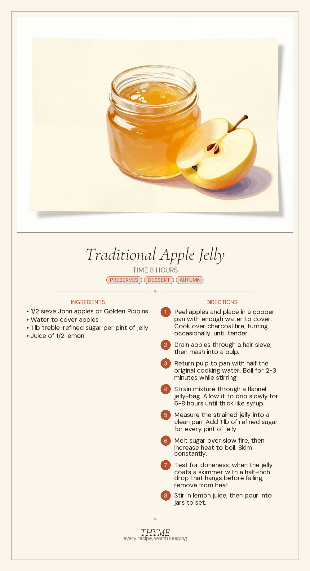 Traditional Apple Jelly