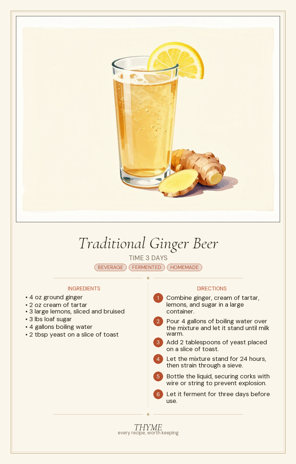 Traditional Ginger Beer
