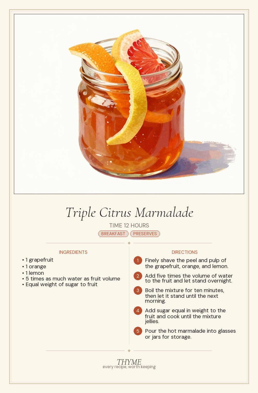 Triple Citrus Marmalade
