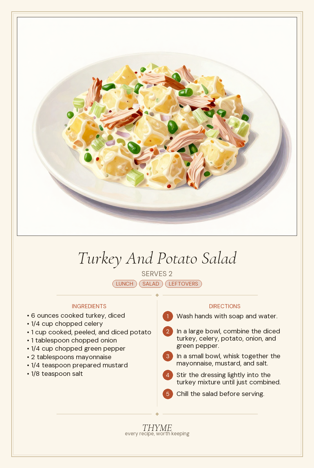 Turkey And Potato Salad