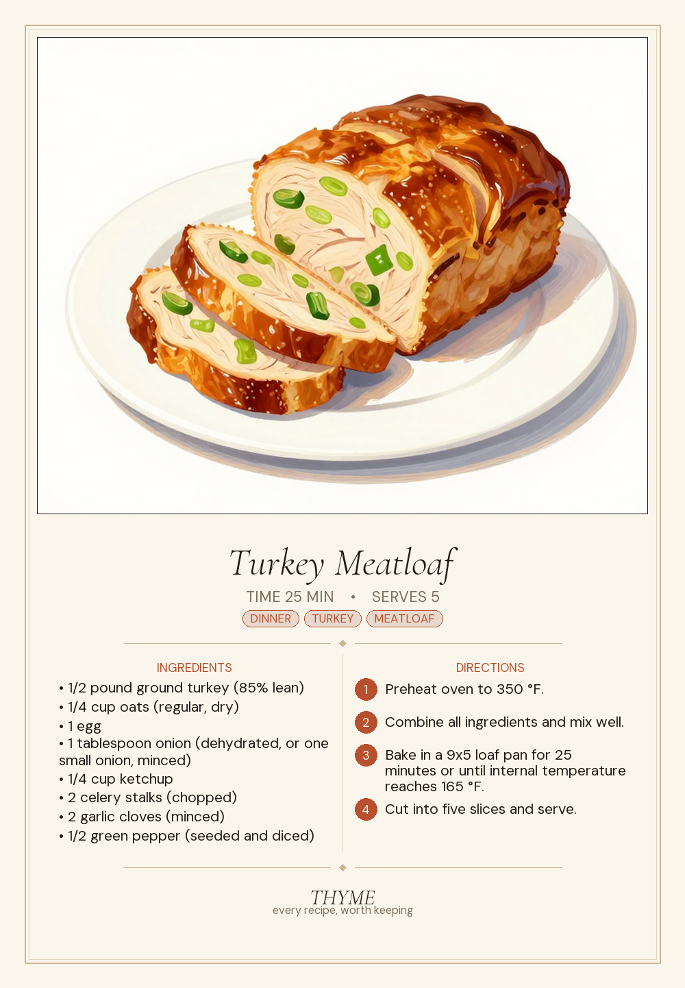 Turkey Meatloaf