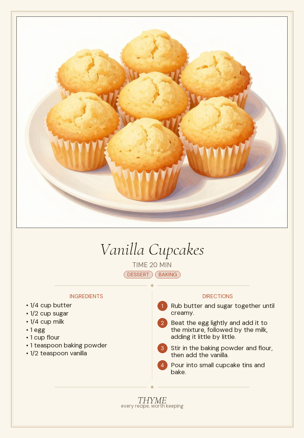 Vanilla Cupcakes