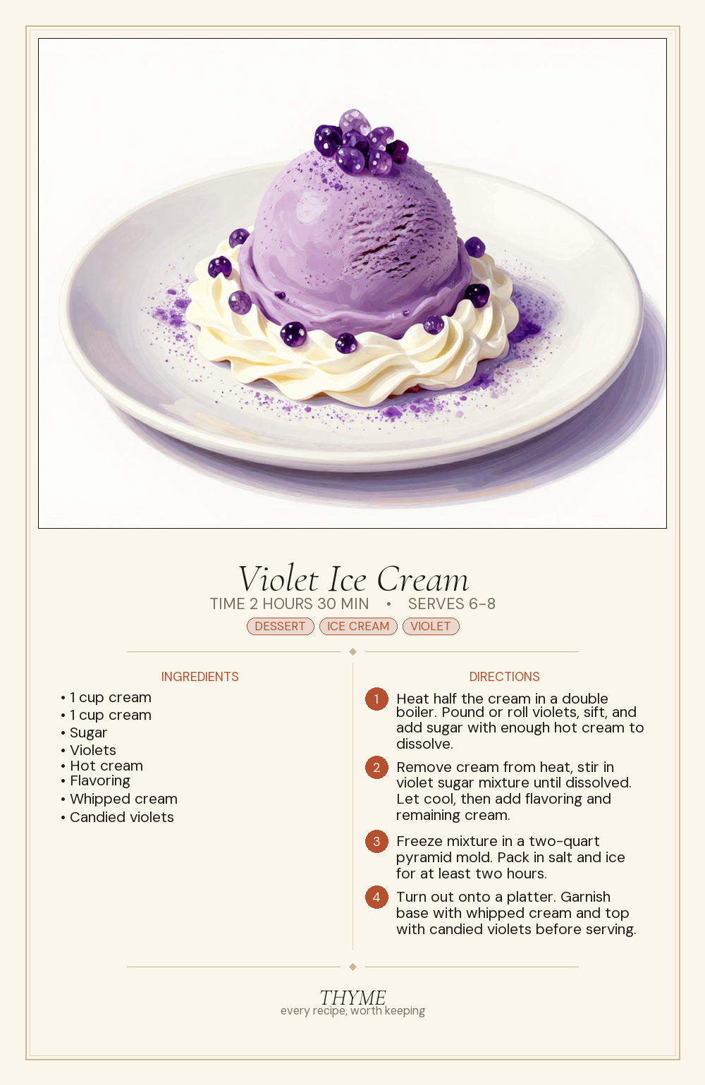 Violet Ice Cream