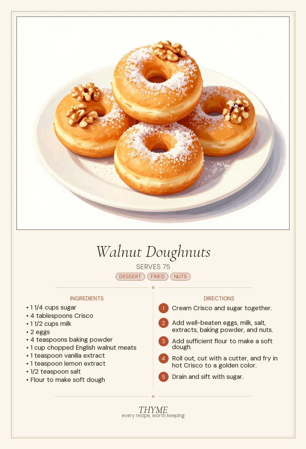 Walnut Doughnuts