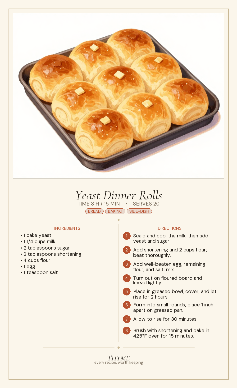 Yeast Dinner Rolls