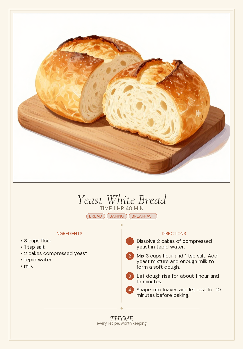Yeast White Bread