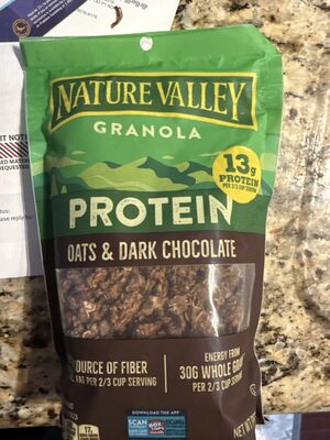 Nature Valley Granola Protein Oats & Dark Chocolate