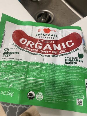 The Great Organic Uncured Turkey Hot Dog