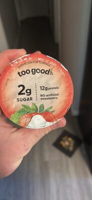 Too good blended strawberry yogurt