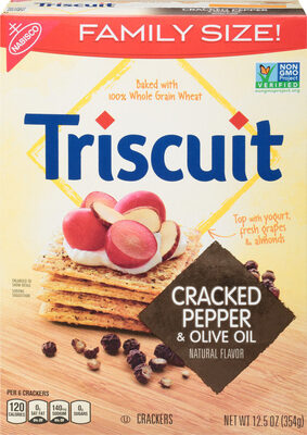 cracked pepper and olive oil cracker