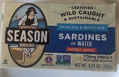 skinless and boneless sardines in water