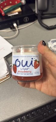 Whole Milk French Style Yogurt strawberry fruit on the bottom