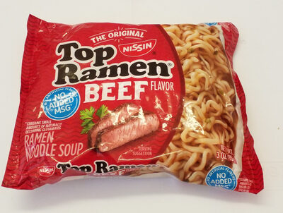 Top Ramen Beef Flavor Ramen Noodle Soup