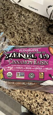 Sprouted Grain Bread Ezekiel 4:9 Cinnamon Raisin