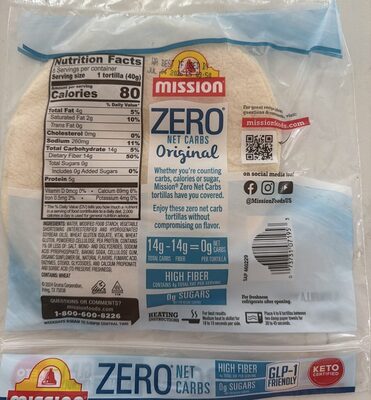 Zero Net Carbs Tortillas