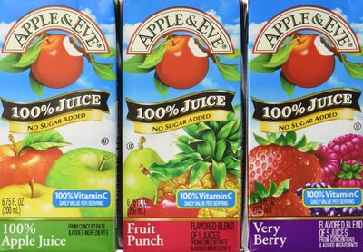Apple eve juice no sugar added variety