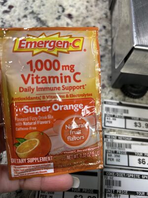 Super Orange Flavored Fizzy Drink Mix